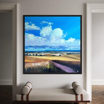 Yann Le Cléach - Tourbillon XL Huile sur toile, Antiek en Kunst