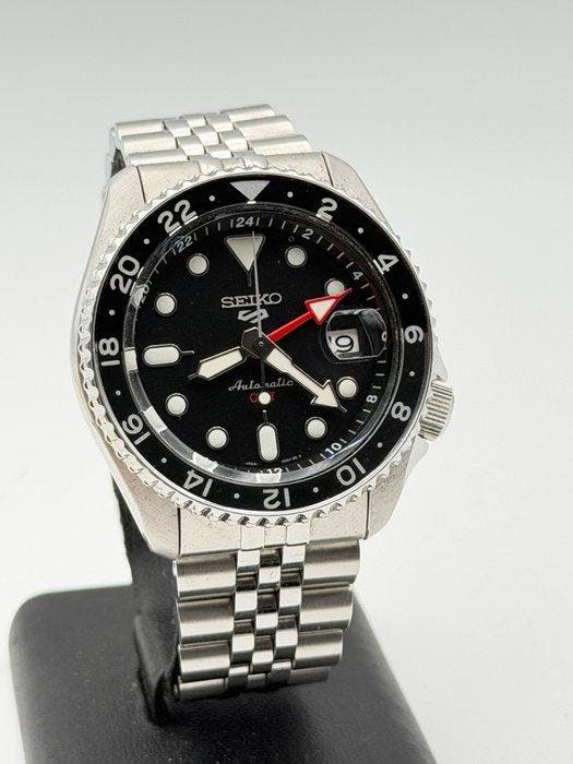Seiko - GMT ghost black automatic - Sans prix de réserve -, Handtassen en Accessoires, Horloges | Antiek