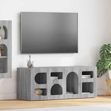 vidaXL TV Kast ELST 100 x 35 x 40 cm Grijs Sonoma Bewerkt, Verzenden
