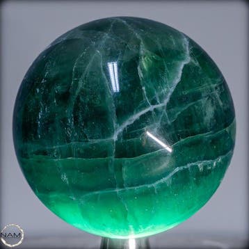 Natuurlijke topkwaliteit groene fluoriet Sphere- 1406.15 g