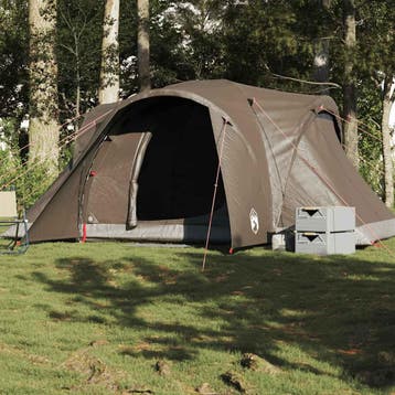vidaXL Koepeltent 6-persoons waterdicht bruin, Verzenden, Nieuw