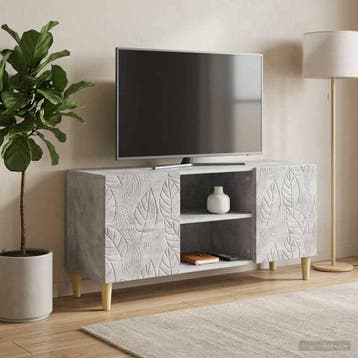 vidaXL TV Kast 102 x 34,5 x 50 cm Betongrijs Bewerkt hout, Verzenden