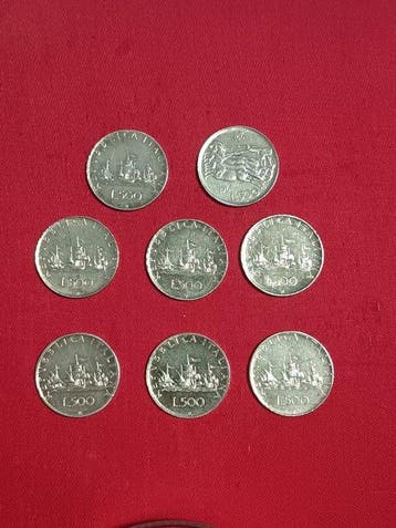 Italië, Verenigde Staten. Collection of silver coins (Zonder