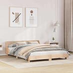 vidaXL Bedframe zonder matras massief grenenhout 160x200 cm, Maison & Meubles, Verzenden