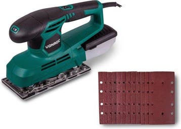 2dekans | VONROC Vlakschuurmachine 240W – 90x187mm - Met, Bricolage & Construction, Outillage | Ponceuses, Ophalen of Verzenden