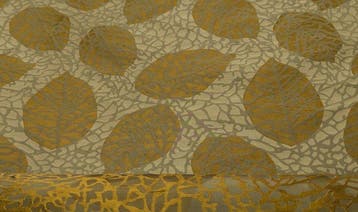 San Leucio – Spettacolare Tessuto Botanico Oro e Verde