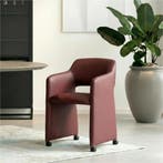 Leren eetkamerstoel Icon - Toledo Bordeaux (donkerrood), Huis en Inrichting, Stoelen, Bohemian, Eigentijds, Industrieel, Klassiek, Modern, Retro, Romantisch, Scandinavisch, Vintage