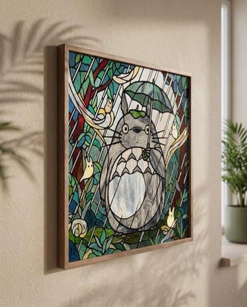 MEDSAN - Stained Glass Totoro in the Rain () -