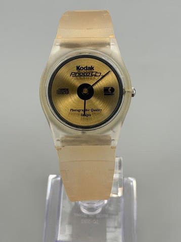 Kodak Photo CD – Ultra-Rare Rotating Disc Watch – Dealer, Nieuw