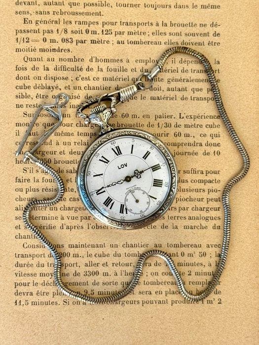 LOV – Montre de Poche Vintage – Scène de Chasse en Relief -, Bijoux, Sacs & Beauté, Montres | Hommes