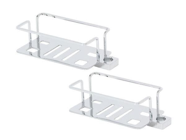 Veiling - 2x Beaux korf voor glijstang Ulis chroom, Doe-het-zelf en Bouw, Sanitair