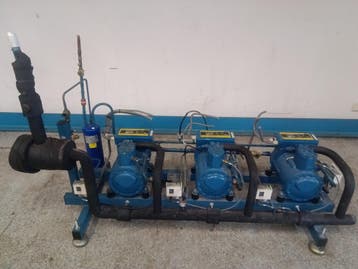 Centrale motor met Frascold compressoren - B 2 10Y (3x) -, Nieuw