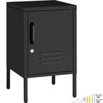 tectake nachtkastje - zwart, Verzenden