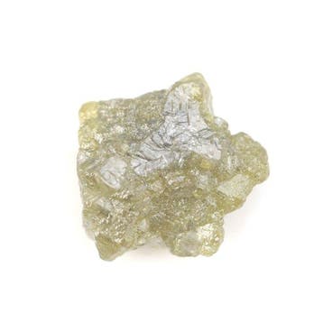Diamant 3,12 ct natuurlijke grijsgroene ruwe edelsteen voor