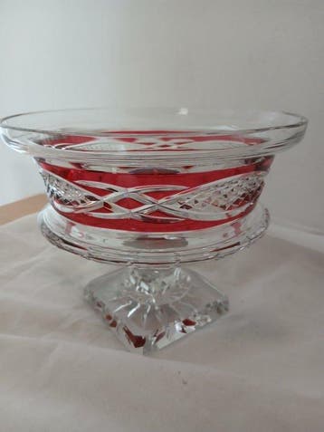 Val Saint Lambert - Vase - borodine - Cristal, Antiquités & Art