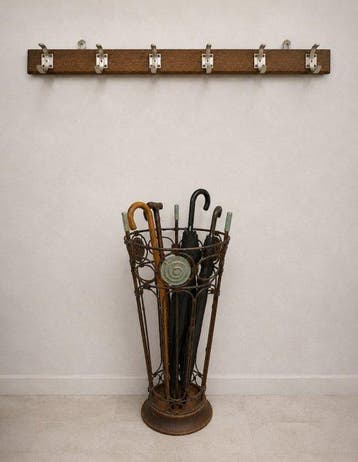 Porte-manteau (2) - Bois, Métal - porte-parapluies et
