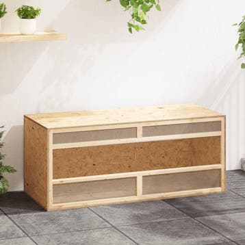 vidaXL Terrarium 120x50x50 cm bewerkt hout, Verzenden