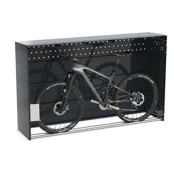 Fietsbox 1 fiets plat dak uitbreiding met zijwand, Fietsen en Brommers, Verzenden, Nieuw