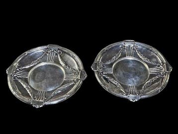 Christofle - Presenteerblad (2) - Gallia 5167 - Verzilverd