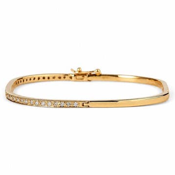Bracelet - 14 carats Or jaune - 0.50ct. tw. Diamant