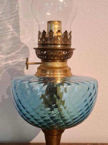 Gaudard - Petroleumlamp - KOSMOS 14 - glas en messing