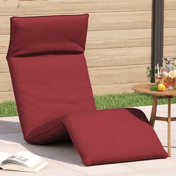 vidaXL Ligstoel inklapbaar 175x54x8,5 cm oxford stof, Verzenden