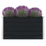 vidaXL Plantenbak verhoogd 100x100x45cm gegalvaniseerd staal, Tuin en Terras, Verzenden, Nieuw