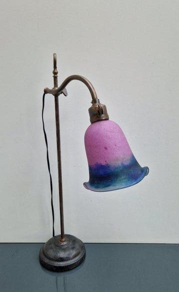 Verstelbare Art Nouveau stijl lamp - Tafellamp - Pâte de