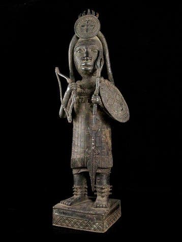 Bronze Krieger aus Ife - Sculpture - Krieger - Yoruba -