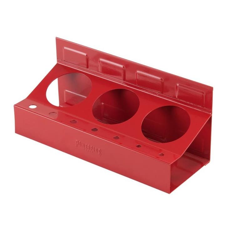 Magnetische houder rood voor 3 spuitbussen, Doe-het-zelf en Bouw, Gereedschap | Overige machines, Ophalen of Verzenden