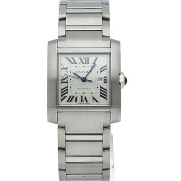 Cartier - Tank Française LM Watch Automatic - WSTA0067 -, Handtassen en Accessoires, Horloges | Heren, Nieuw