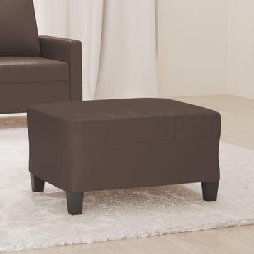 vidaXL Voetenbank 70x55x41 cm kunstleer bruin, Verzenden