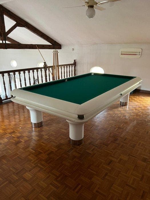 Rinaldo Hermelin - Table de jeux - Polaris - Métal, Bois,, Antiquités & Art, Curiosités & Brocante