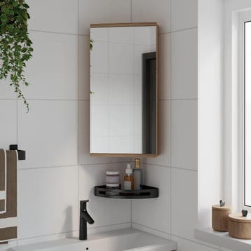 vidaXL Badkamerkast met spiegel 30x24x60 cm eikenkleurig, Verzenden, Nieuw