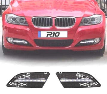 Kit Feux Diurne Led Pour Bmw E90 Et Cache Feu Diurne  05-08, Verzenden