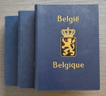 België - Accessoires - 3 lege DAVO insteekalbums in, Postzegels en Munten, Gestempeld