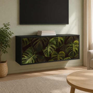 vidaXL Wand gemonteerd TV Kast ELBURG 102 x 33 x 40 cm Zwart, Verzenden
