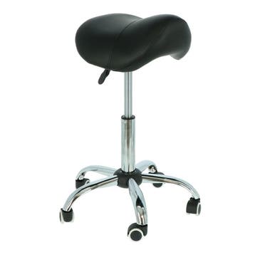 Alora Zadelkruk - Tabouret – Zwart Chrome - Kruk –, Jardin & Terrasse