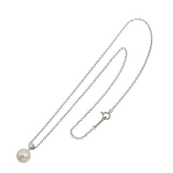 Mikimoto - Halsketting - 18 karaat Witgoud, Nieuw