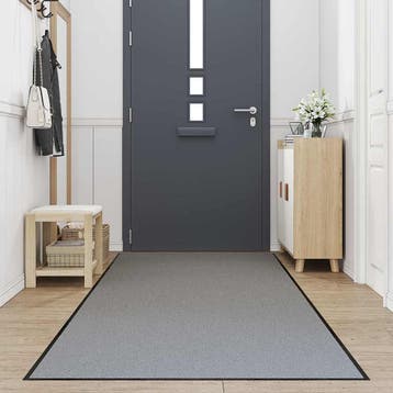 vidaXL Deurmat 115x500 cm grijs, Verzenden, Nieuw