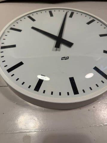 Wandklok - Industrial Metaal, Glas - 1960-1970 - Vintage, Antiek en Kunst