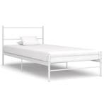 vidaXL Bedframe metaal wit 90x200 cm, Huis en Inrichting, Slaapkamer | Bedden, Verzenden, Nieuw