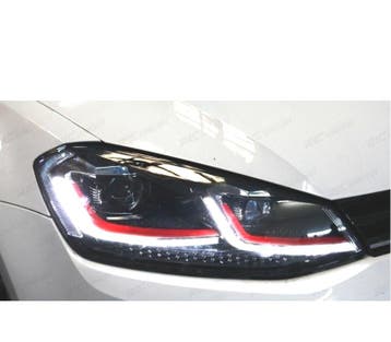 PHARES VOLKSWAGEN VW GOLF 7 12-17 LOOK 7.5 GTI DRL DINAMIQUE, Autos : Pièces & Accessoires, Verzenden
