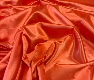 1600 Elegant en verfijnd Duchesse-satijn koraaloranje