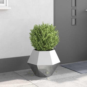 vidaXL Plantenbak zilver 50 x 50 x 40 cm Gegalvaniseerd, Verzenden