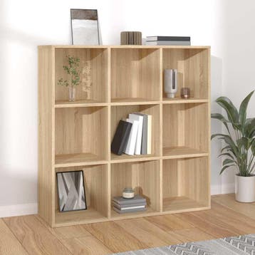 vidaXL Boekenkast 98x29x97,5 cm bewerkt hout sonoma, Verzenden, Nieuw