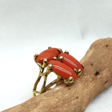 Koraal - Argento 925 - Ring - Italiaans vakmanschap
