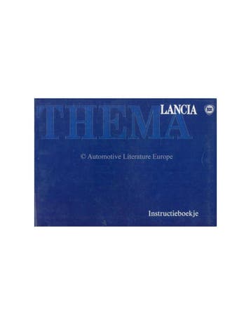 1989 LANCIA THEMA INSTRUCTIEBOEKJE NEDERLANDS, Ophalen of Verzenden