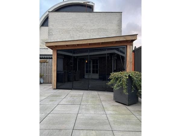 Veiling - 6x Getint Glazen Schuifwand 960mm H2000-2700 mm Ma, Tuin en Terras, Overkappingen