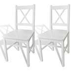 Houten stoelen 2st | Tweede kansje | OP = OP, Gebruikt, Twee, Verzenden, Wit
